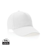 5 dílná kšiltovka Impact z 280g recyklované bavlny AWARE™ - bílá