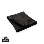 Pletená šála 180x25cm Impact z Polylana® AWARE™ - černá