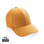 6 dílná kšiltovka Impact z 280g recyklované bavlny AWARE™ - sundial orange