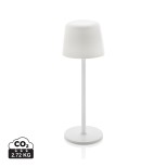 USB dobíjitelná stolní lampa Zenic z RCS recykl. plastu - bílá