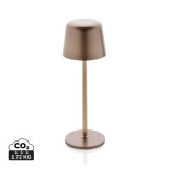 USB dobíjitelná stolní lampa Zenic z RCS recykl. plastu - bronz