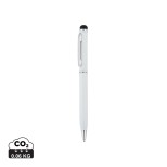 Tenké kovové stylusové pero - bílá