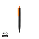 Černé pero X3 Smooth touch z RCS R-ABS - oranžová, černá