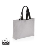 Nebarvená velká taška Impact z 240g recykl. canvas AWARE™ - šedá