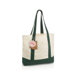 SHOP LOCAL AWARE™ taška Tote z recyklované bavlny 350 gsm. - zelená