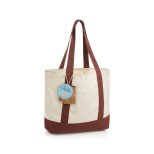 SHOP LOCAL AWARE™ taška Tote z recyklované bavlny 350 gsm. - vínově červená