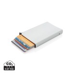 Hliníkové RFID pouzdro na karty - stříbrná