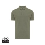 Polo tričko IQONIQ Yosemite z recykl. bavlny - heather green