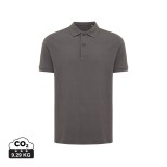 Polo tričko IQONIQ Yosemite z recykl. bavlny - antracitová