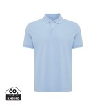Polo tričko IQONIQ Yosemite z recykl. bavlny - sky blue