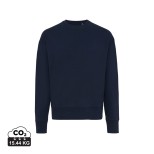 Mikina IQONIQ Kruger relaxed fit z recykl. bavlny - námořní modř