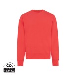 Mikina IQONIQ Kruger relaxed fit z recykl. bavlny - luscious red