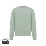 Mikina IQONIQ Kruger relaxed fit z recykl. bavlny - iceberg green