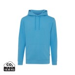 Mikina s kapucí IQONIQ Jasper z recykl. bavlny - tranquil blue