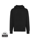 Mikina s kapucí IQONIQ Yoho relaxed fit z recykl. bavlny - černá