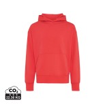 Mikina s kapucí IQONIQ Yoho relaxed fit z recykl. bavlny - luscious red