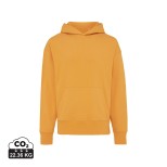 Mikina s kapucí IQONIQ Yoho relaxed fit z recykl. bavlny - sundial orange