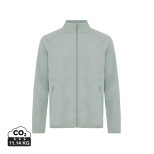Micro fleece bunda na zip IQONIQ Talung z rec. polyesteru - iceberg green