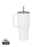 Termolahev VINGA Eos z RCS recykl. nerezové oceli 800ml - bílá, šedá