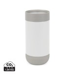 Termohrnek s push zavíráním VINGA Erie z RCS recyk. SS 350ml - bílá, šedá