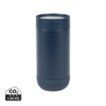 Termohrnek s push zavíráním VINGA Erie z RCS recyk. SS 350ml - námořní modř, námořní modř