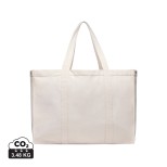 Maxi tote bag VINGA Hilo z recykl. canvas AWARE™ - off white