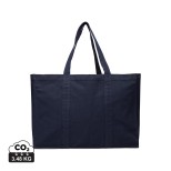 Maxi tote bag VINGA Hilo z recykl. canvas AWARE™ - námořní modř